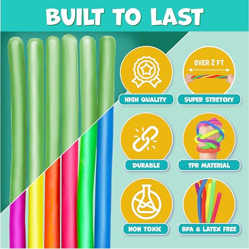 image for BUNMO Stocking Stuffers for Kids - Stretchy Sensory Strings - Sensory 