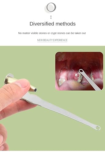 QIYIXI Kit de eliminación de piedras amígdalas, tratamiento de piedras de amígdalas 2023, tratamiento para el mal aliento para adultos, pinzas para