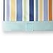PICNIC TIME Beachcomber Portable Beach Chair & Tote, (St. Tropez Collection - Sky Blue with Multi Stripe Pattern)
