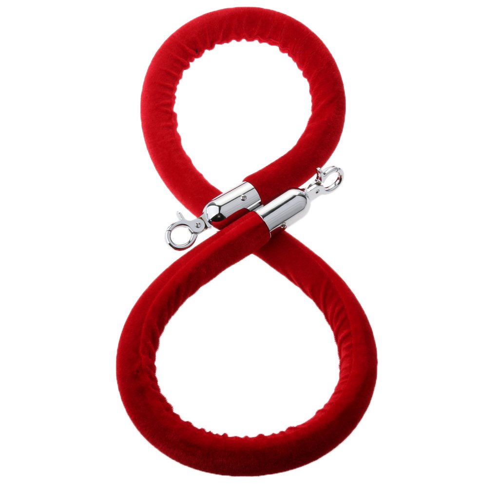 MagiDeal Corde de Diviseur 1.5M Corde Cordon Velours Séparation, Rouge, 1.5m