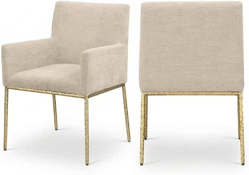 Starlight Canyon Home Brushed Brass Dining Chair Set of 2
