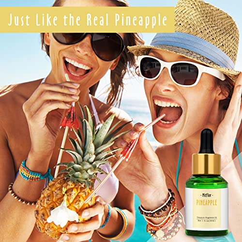 Image of Pineapple Fragrance Oil, MitFlor Single Scented Oil, Large Size Premium Grade Fragrance Oil for Soap & Candle Making, Aromatherapy Oil, Sweet & Fruity Scent for Home Fragrance, 30ml