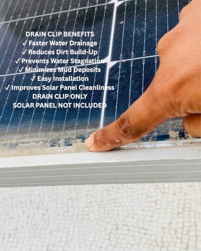 Image of Apollo SS304 Solar Panel Drain Clip | Stainless Steel Auto Water Drain Clip for Solar Panel Frame | Check Frame Thickness Before Order | Prevent Water Stagnation, Dark Spots & Fire Risk (40mm)