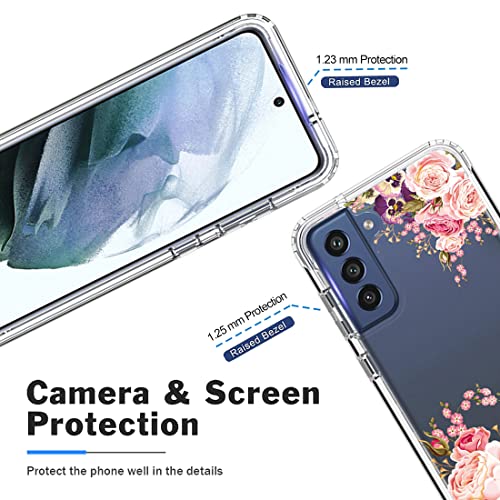 Housse Galaxy S21 FE 5G fleur rose aux finitions premium soignées - 2