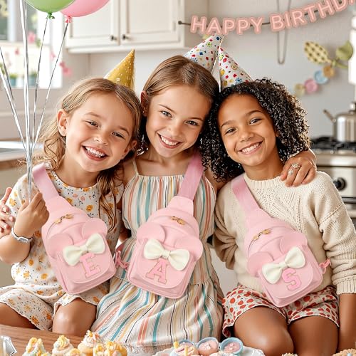 Image of Mibasies Sling Bag for Girls Gift, Toddler Girl Toys, Solid Pink K | Cute Design, Adjustable Strap, Premium Durable Materials, Ideal Gift for Girls 4-6 for Birthdays, Christmas & Holidays