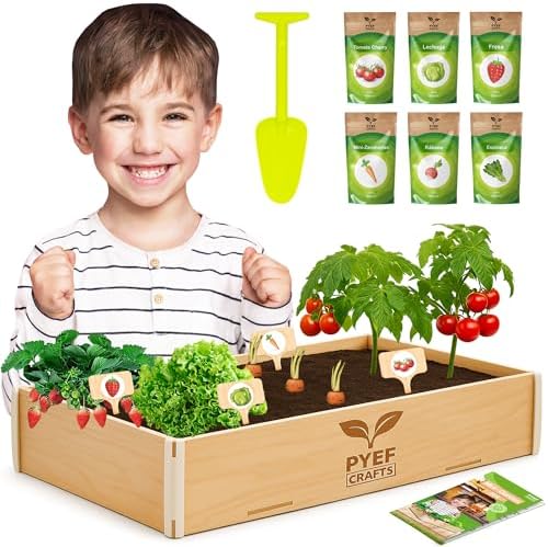 Huerto Urbano Niños PYEF CRAFTS - Mini Huerto en Casa & Kit Jardi...