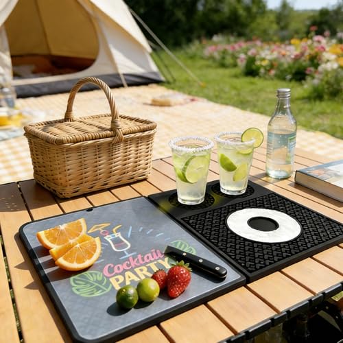 Alfombrilla de gran tamaño impermeable y lavable para preparar alimentos 6