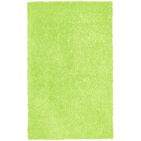 Green 21x34" Shagadelic Chenille Twist Rug- Shag Cover