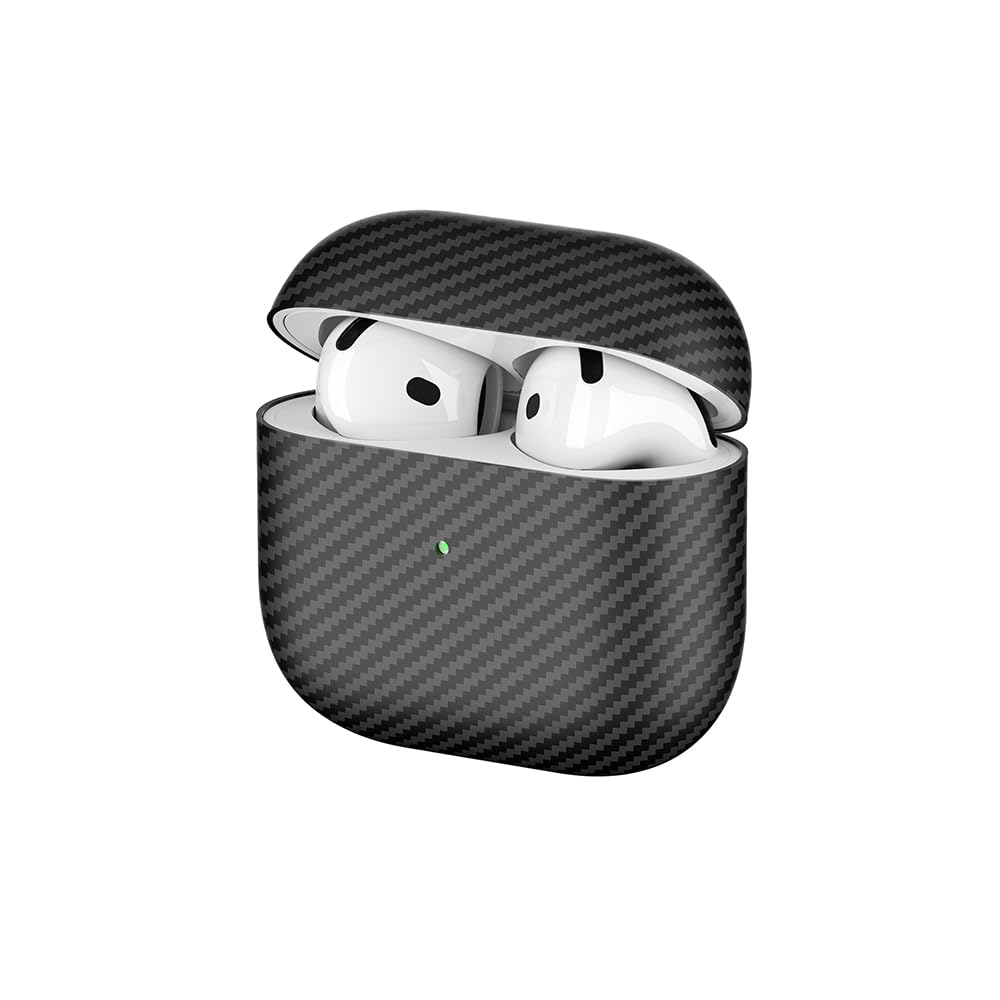 UnDePlus Airpods 4. Nesil ile uyumlu Kılıf 600D Karbon Fiber Yapılı Kulaklık Kılıfı 43