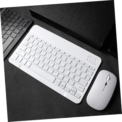 Teclado y ratón inalámbricos recargables para escribir en tableta sin fatiga visual 6