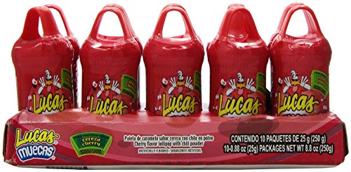 Lucas Muecas Cherry Flavor Lollipop With Chili Powder, 8.8 Ounce (Pack of 2) - image 2