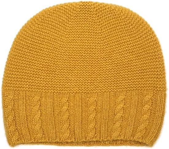 Women's Wool Knitted Hat with Thickened Yarn Ears Protection Warm Toe Cap