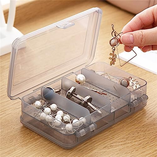 Plastic Organizer Box with Dividers, Small Craft Organizers