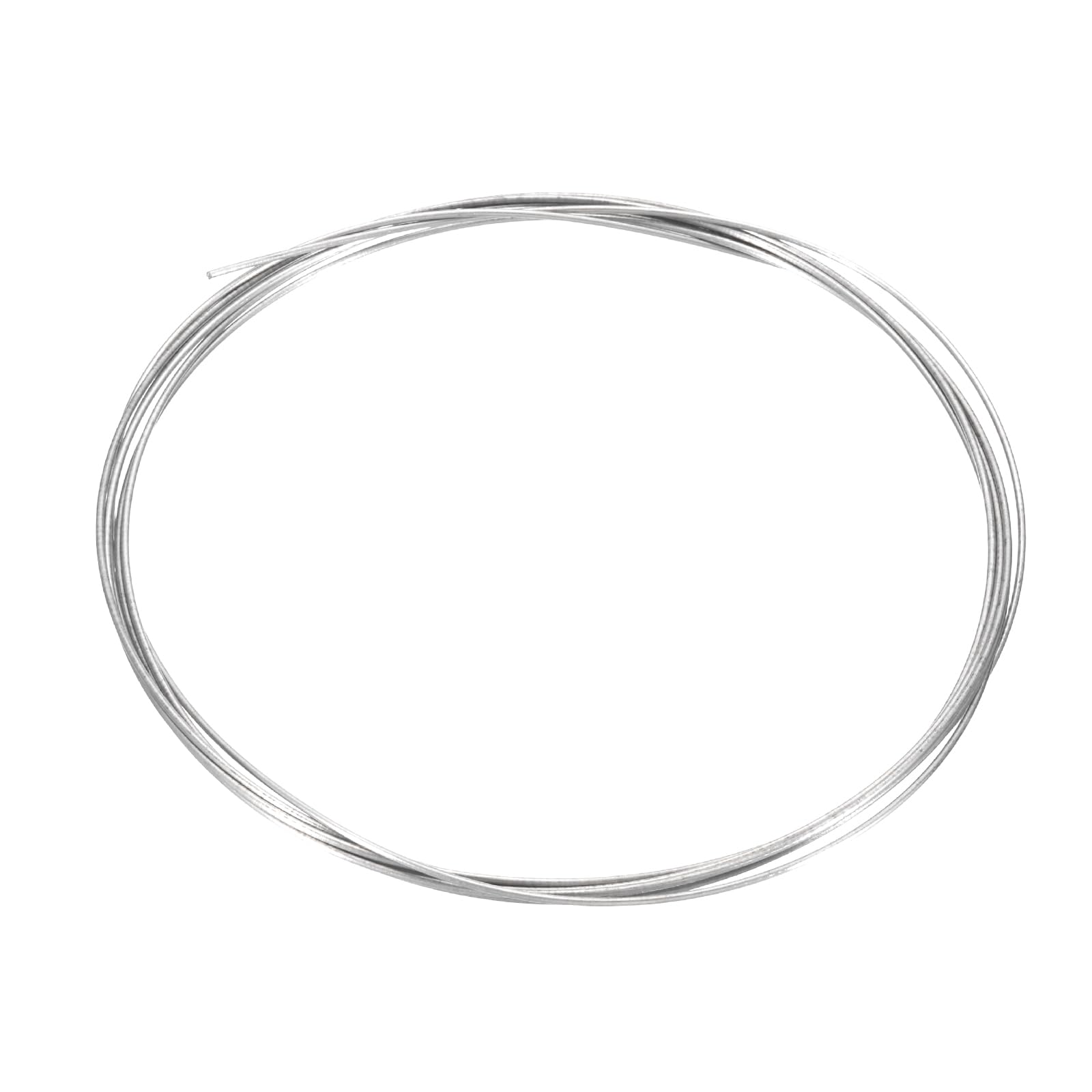 sourcing map Titanium Wire, 10 Feet x 1.6mm 14 Gauge TA2 Pure Titanium Soft Welding Round Metal Craft Wire for Jewelry Crafts Making Soldering Electric Power (Silver Tone)