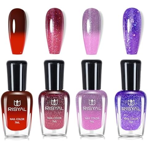 MEITREND Temperature Colour Changing Nail Polish Set Cover