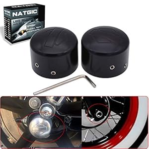 Natgic Front Axle Nut Cover Axle Caps For Harley Softail Electra Road Glides Sportster - Set 5 512drjnmrcl. sl500 . ss300