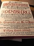 Kurtze Historische Beschreibung der Uhr-Alten Kayserlichen und des Heil.Römischen Reichs Freyen-An-See-Kauff- und Handels-Stadt Hamburg, Darinnen der Ursprung und Fortwachs dieser Löbl.Stadt / was von Carolo Magno an biß auff diese Zeit Denckwürdiges vorgegangen / sampt vielen Antiquitäten / so wohl den Einheimischen als Frembden zur nützlichen Nachricht... Faksimile der Ausgabe von 1696. 2 Bde. (Text und Kommentarband).