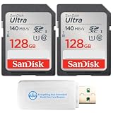 SanDisk 128GB Ultra SD Memory Card Class 10 (2 Pack) SDSDUNB-128G-GN6IN