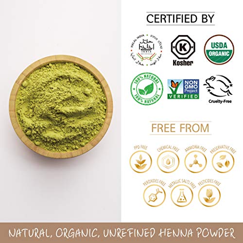 Polvo de Henna Oscuro 100% Orgánico para Tinte de Cabello miniatura 5