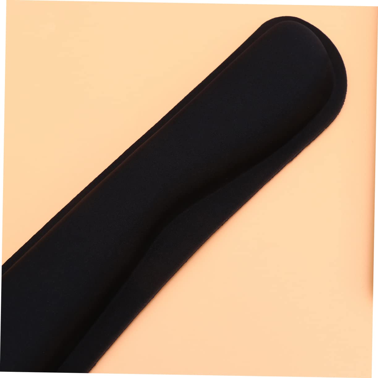 Tofficu 2sets Poggiapolsi Per Tastiera e Mouse Cuscinetti Materiale Ergonomico Supporto Per Polso Per Ufficio e Gaming Design Elasticizzato Per Comfort Prolungato Nero