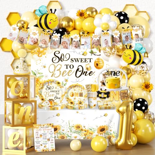 Décorations du premier jour des abeilles pour fête d'anniversaire