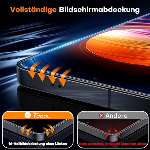 TOCOL für Samsung Galaxy S25 für Panzerglas, Einfache Montage – Ansicht 5