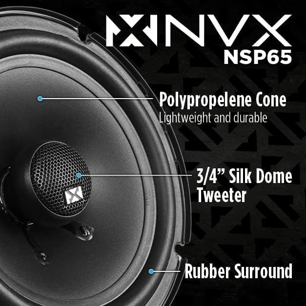 80 watt RMS 2-Way Coaxial Car Speakers 