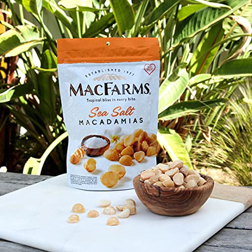 MacFarms Dry Roasted Sea Salt Macadamia Nuts, 4 OZ