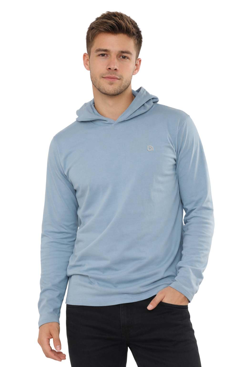 biyya® Men's Pullover Hoodie Long Sleeve Hooded for Gym & Everyday Wear S-3XL (MHTS-177-A, Large)