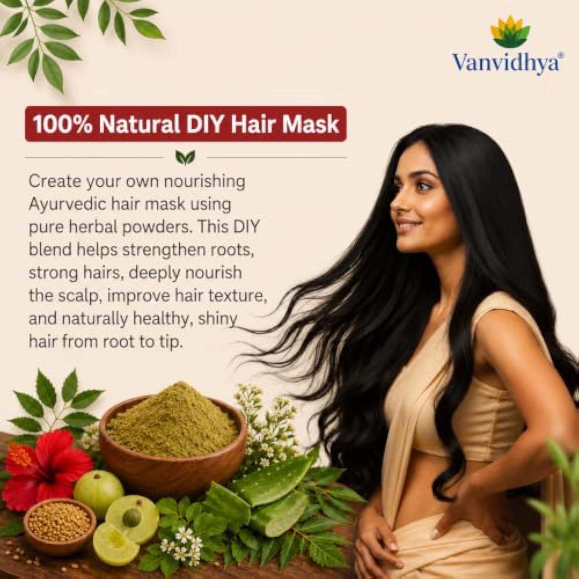 5 in 1 Herbal Hair Powder Combo for Natural Hair Care