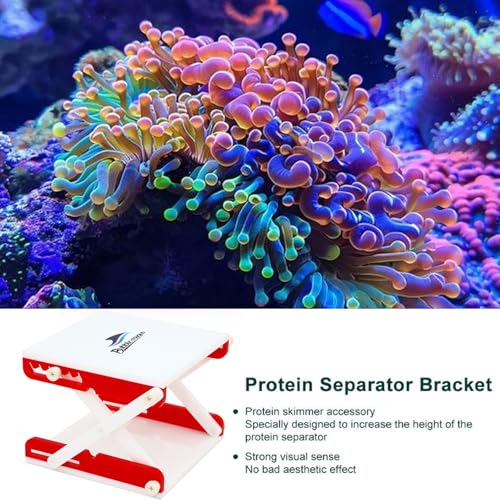 Image of Bubble Magus Multi Function Stand, Skimmer Stand, Acrylic Bracket, Adjustable Height Skimmer Stand Protein Skimmer Accessories for Saltwater Fish Tanks (Red)