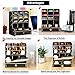 Marbrasse Wooden Desk Organizer, Multi-Functional DIY Pen Holder, Organizer for desk, Desktop Stationary, Easy Assembly, Home Office Art Supplies Storage with Drawer (B11-Black)