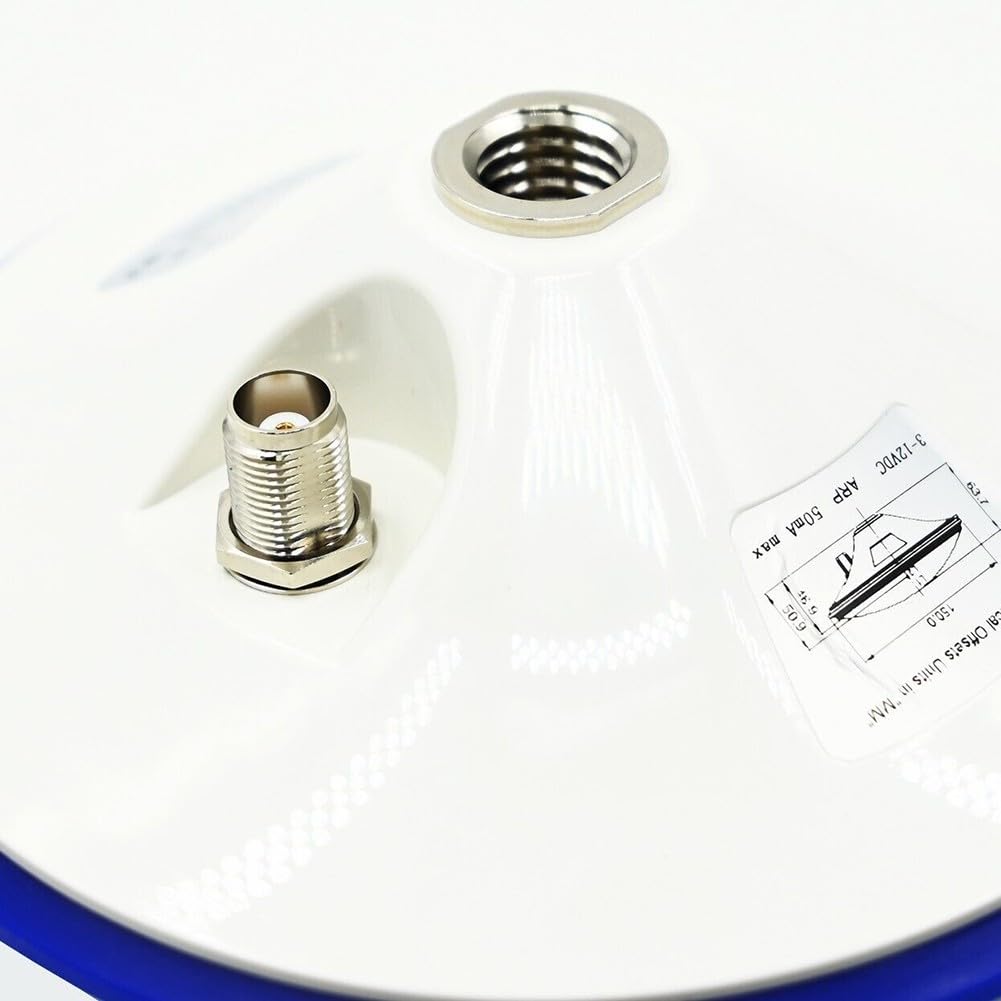 EasyByMall GNSS Antena GPS, antena activa magnética GLONASS GALILEO de alta ganancia, IP67 impermeable, compatibilidad multisistema