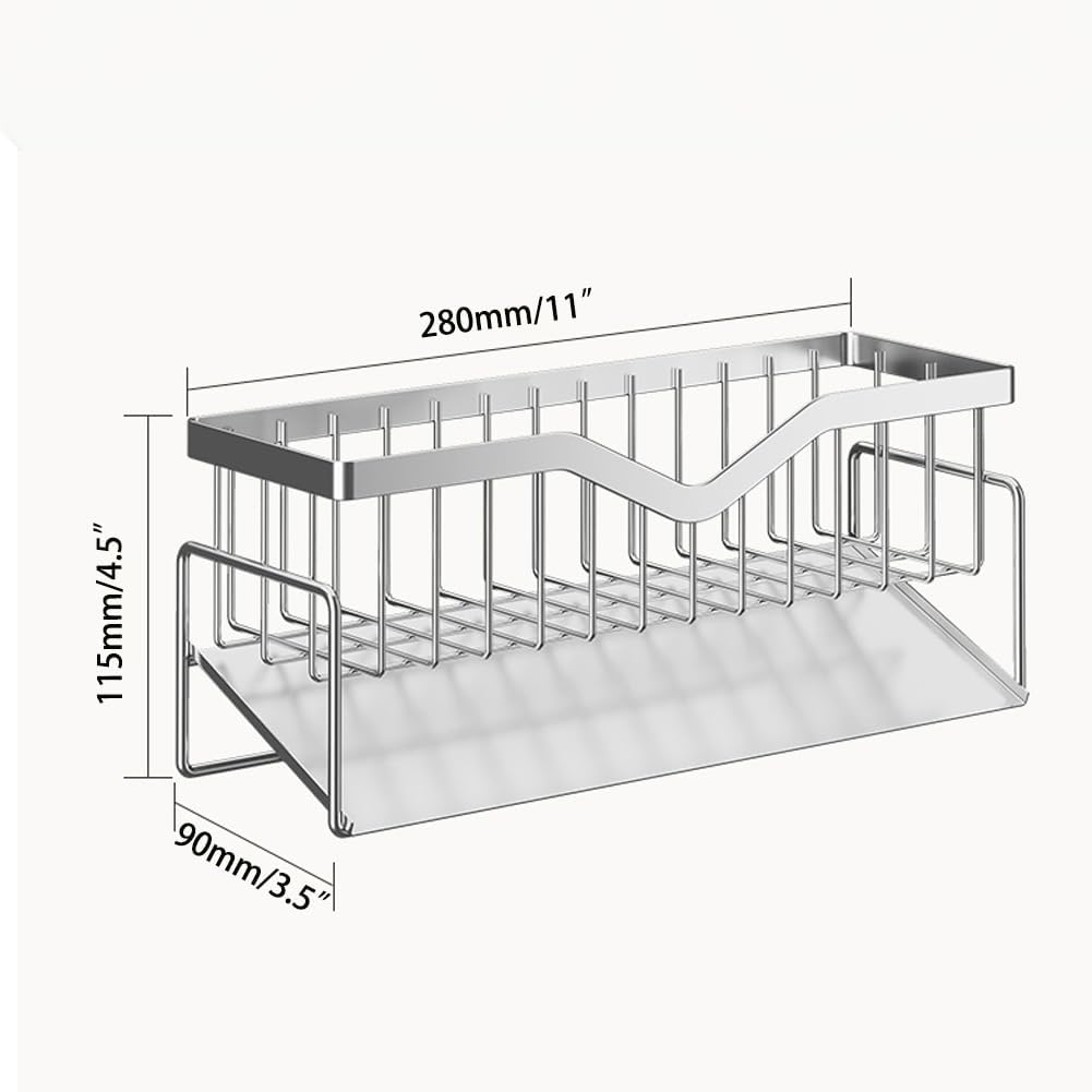 Stainless Steel Kitchen Countertop Organizer for Cleaning Tools