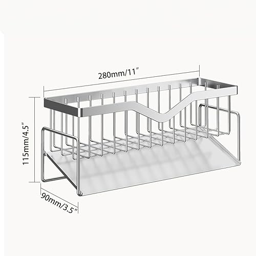 Miniatura 2 de Organizador para fregadero de cocina, organizador de fregadero de cocina, drenaje rápido, elegante soporte para jabón, soporte para esponja, soporte