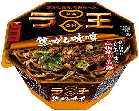 Nissin - Raoh, Japanese Instant Noodles, Burned Miso Soup, 4.3oz X 6bowls