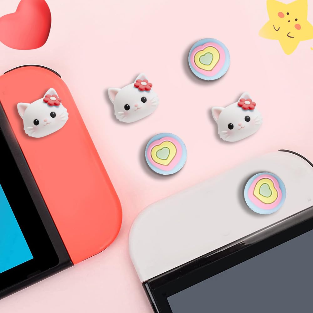 Amazon.com: PERFECTSIGHT Cute Switch Thumb Grip Caps