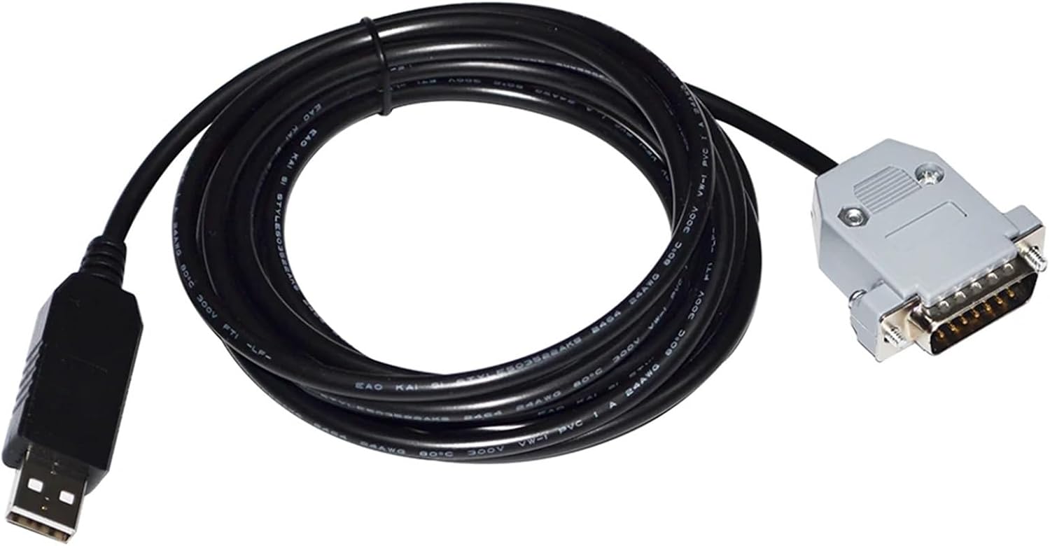 FT232RL CHIP USB to D-SUB 15-PIN DB15 Male Adapter RS232/RS485 Serial Communication Cable for PERISTALTIC Pump to PC(1.8M,RS232 Signal)