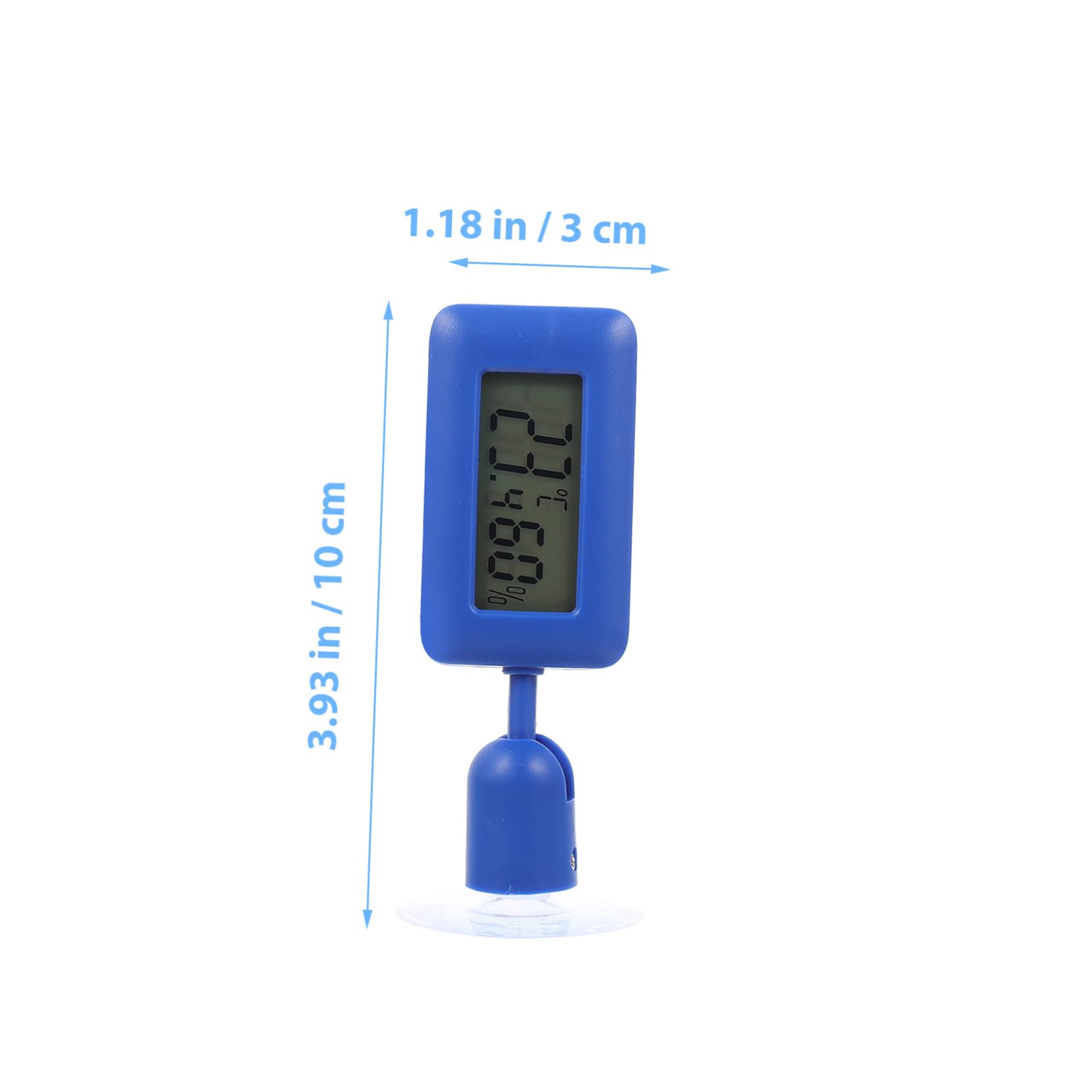 ERINGOGO Reptile Thermometer with Rotation and Suction Cup Digital Temperature for Reptile Box Supplies Accurate Indoor and Outdoor Humidity Gauge Safe and Easy to Use