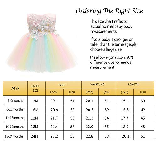 Xangirl Baby Girl Dress Formal Flower Toddler Baptism Christening Tutu Dress For Party Wedding Birthday 0-24 Months #TOP1