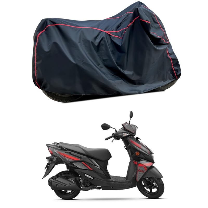 Image of Waterproof Scooter Cover Compatible with Suzuki Avenis Fabric UV Protection (Black)