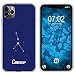 Produktbild PhoneNatic Case kompatibel mit Apple iPhone 11 Pro Silikon-Hülle SternzeichenCancer M3