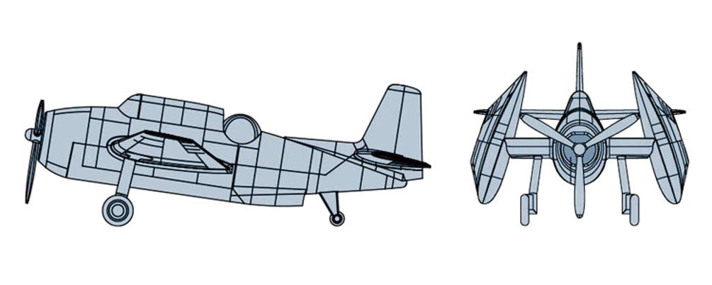 Trumpeter 06408 - 1:350 TBF Avenger (Pre-painted) - New