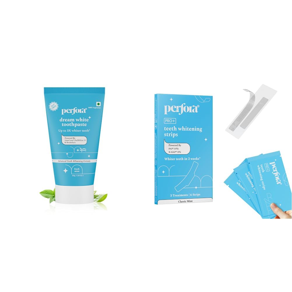 Perfora Teeth Whitening Toothpaste For Stain Removal - 150 g | Fluoride & SLS Free Tooth Paste For Adult & Kids | N-Ha For Teeth Remineralisation & Oral Care | No Artificial Sweetners-image-24