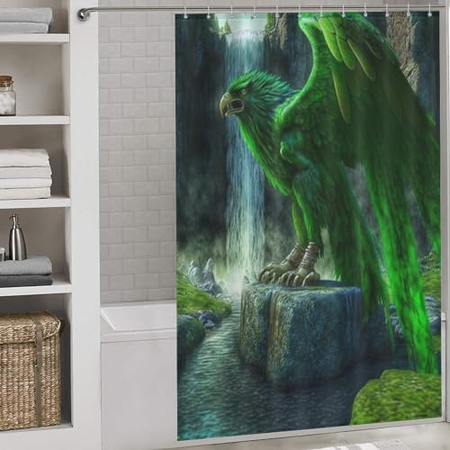 Rideau de douche polyester imperméable tissu lavable 152x183 cm - 2