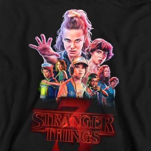 Sweatshirt Stranger Things pull noir mixte idée cadeau idéale pour fan de la série