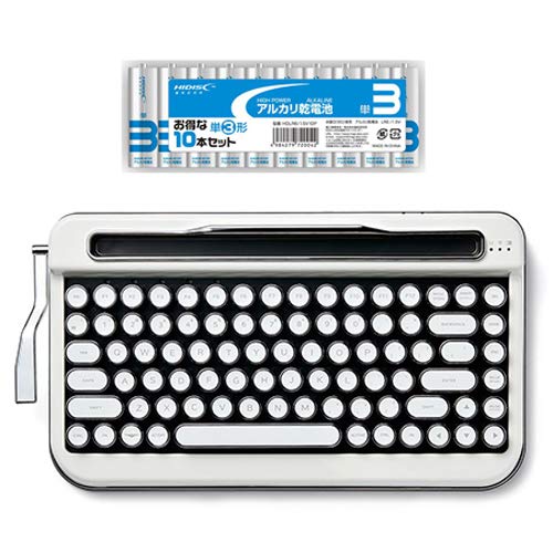 AJAX�i�A�C�A�X�j �^�C�v���C�^�[���L�[�{�[�hPENNA(�y�i) Pure White + �A���J�����d�r �P3�`10�{�p�b�N�Z�b�g PNADWH+HDLR6/1.5V10P