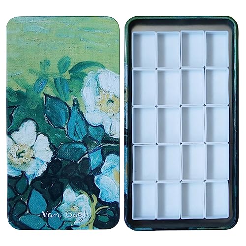 FCLUB Watercolor Palette Tin Box with 20 Pans