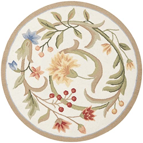 Tapete oval SAFAVIEH 3' x 5' de lana hecho a mano miniatura 1