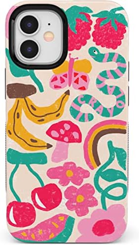 Casely iPhone 12 Mini Case | Doodle Bug | Crayola Crayon | Compatible with MagSafe | Bold Protective Design